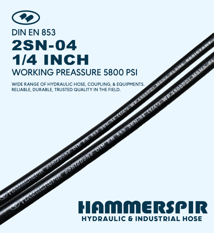 HOSE 2SN 1/4 SMOOTH