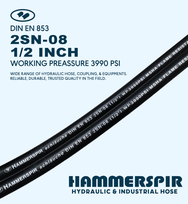 HOSE 2SN 1/2" SMOOTH