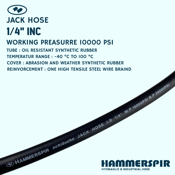 2SN 1/4" JACK HOSE