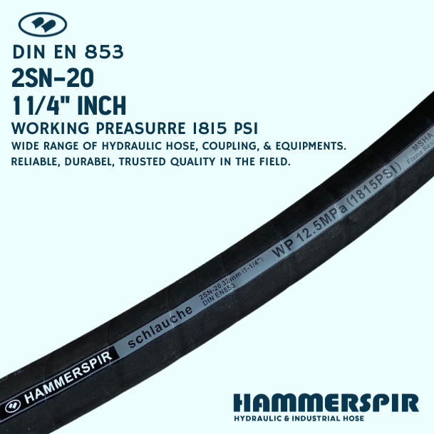 HOSE 2SN 1.1/4" ROUGH PRINT