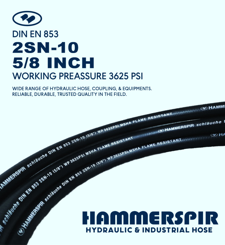 HOSE 2SN 5/8" SMOOTH