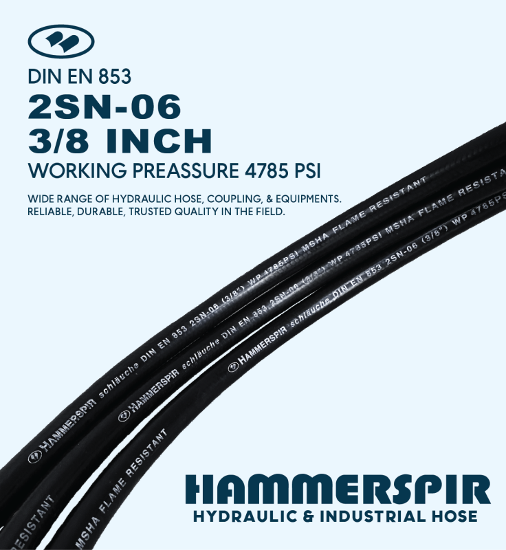 HOSE 2SN 3/8" SMOOTH