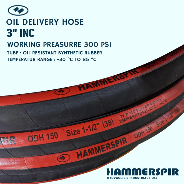 HOSE ODH BLACK 3"